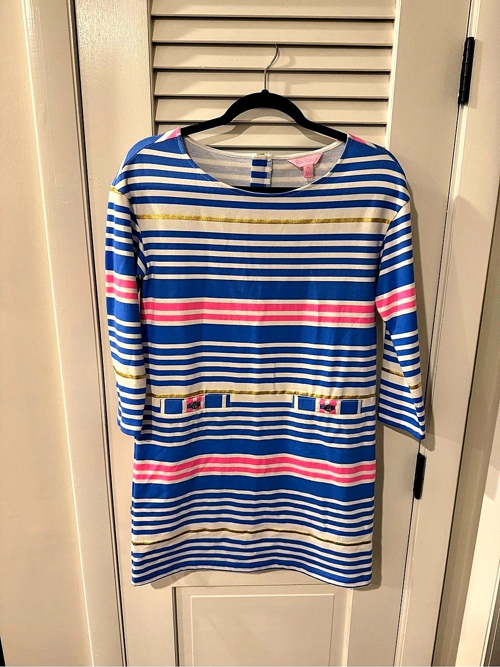 Lilly Pulitzer Striped Mini Dress in Blue & Pink Size XS